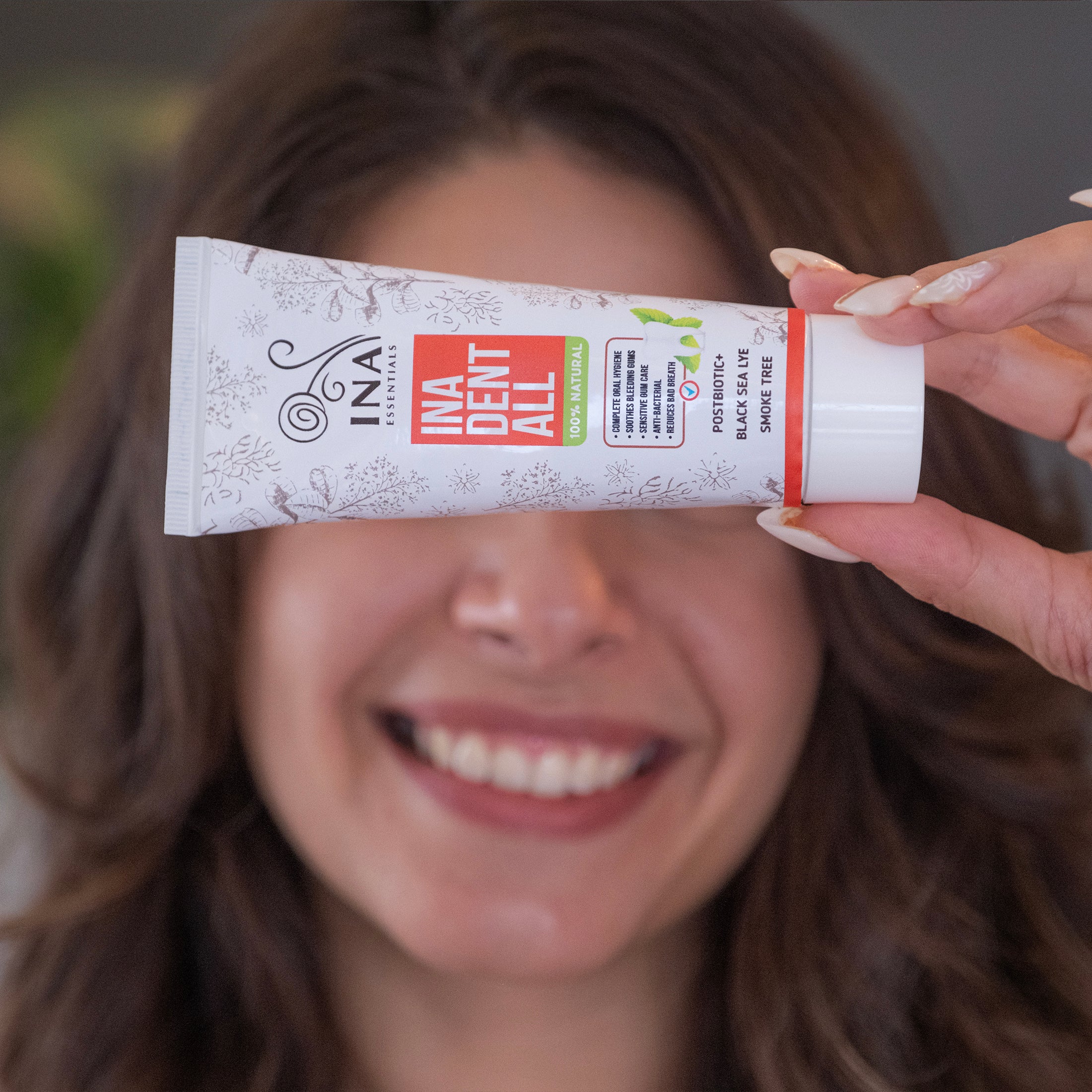 Natural Fluoride-Free Toothpaste with Smoke Tree, Black Sea Lye, and Postbiotic - Ina Dent-All - Image 7