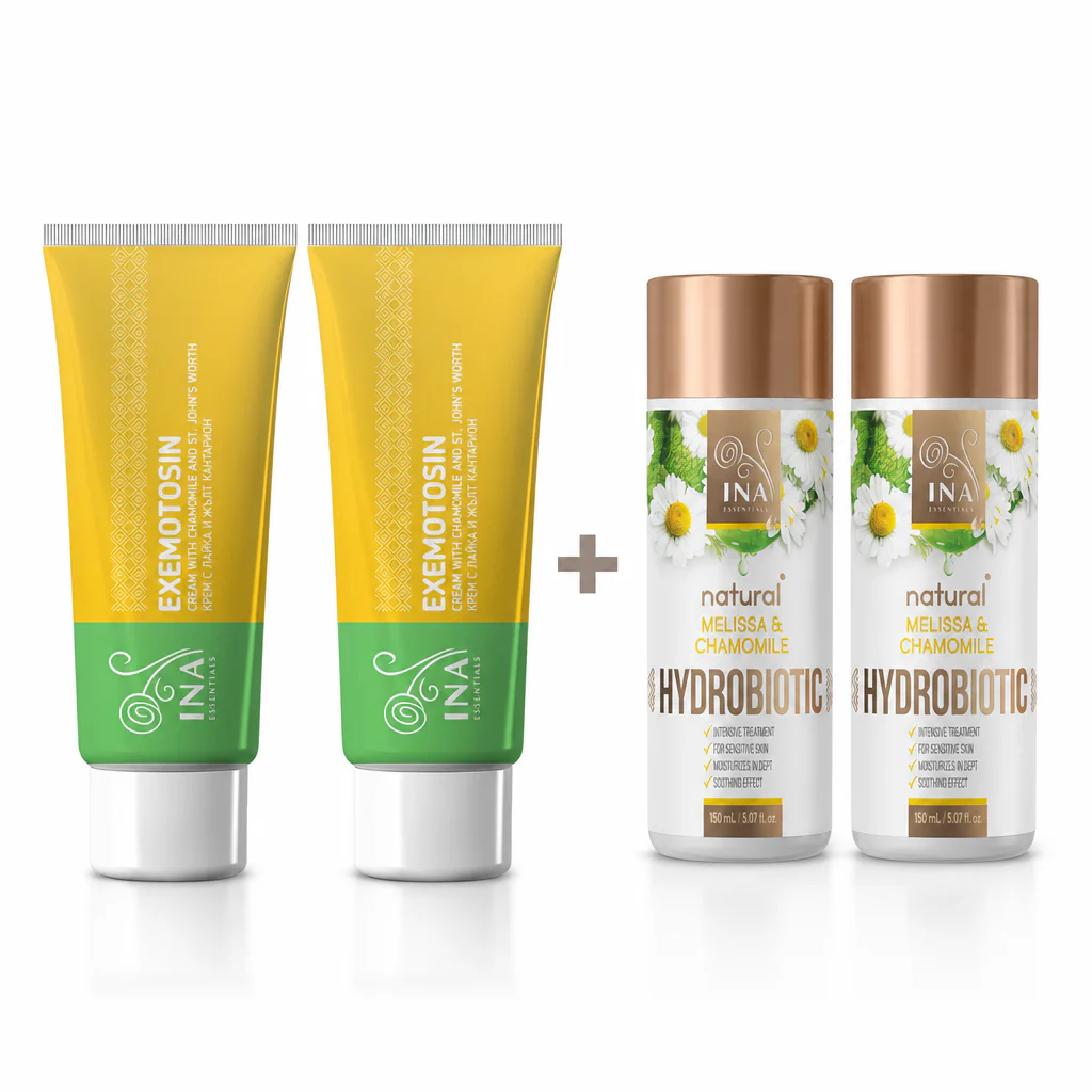 Buy 2 Creams for Psoriasis, Eczema and Irritated Skin, Get 2 Melissa & Chamomile Hydrobiotic for Free