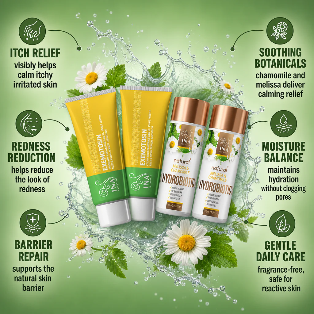 Buy 2 Creams for Psoriasis, Eczema and Irritated Skin, Get 2 Melissa & Chamomile Hydrobiotic for Free - Image 2