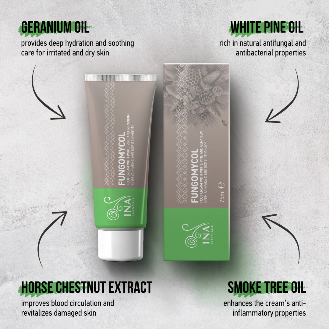2 in 1 Cream for Nail fungus and dry, cracked skin - with White pine, Urea and Geranium - Image 5