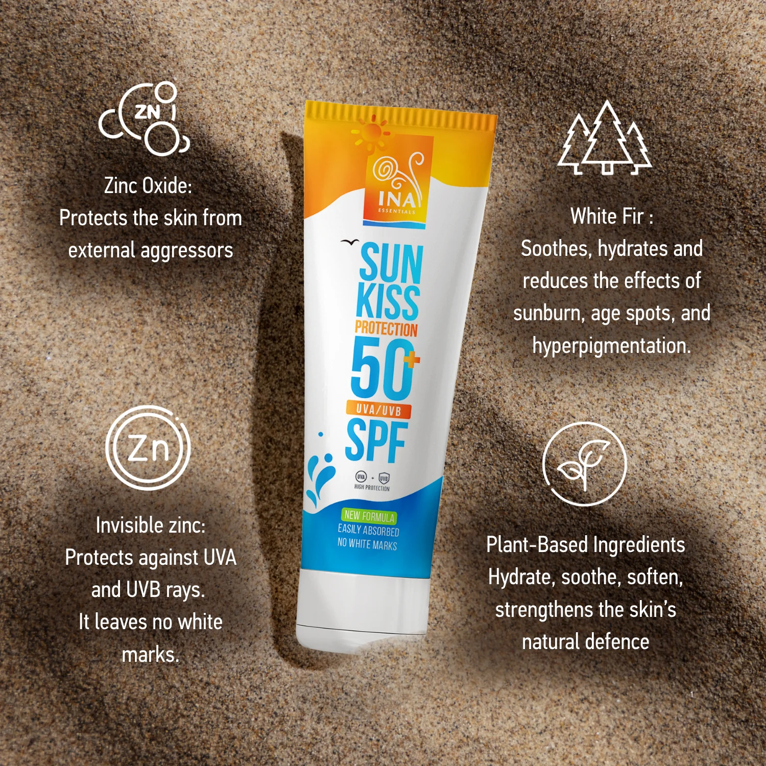 Family pack for Sun Protection - 2+1 Natural Sunscreen for Face and Body SPF 50+ with Organic White Fir - Image 5