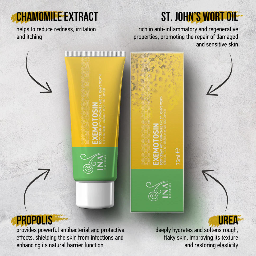 Cream for Psoriasis, eczema and irritated skin - with St. John's Wort, Chamomile and Propolis - Image 5