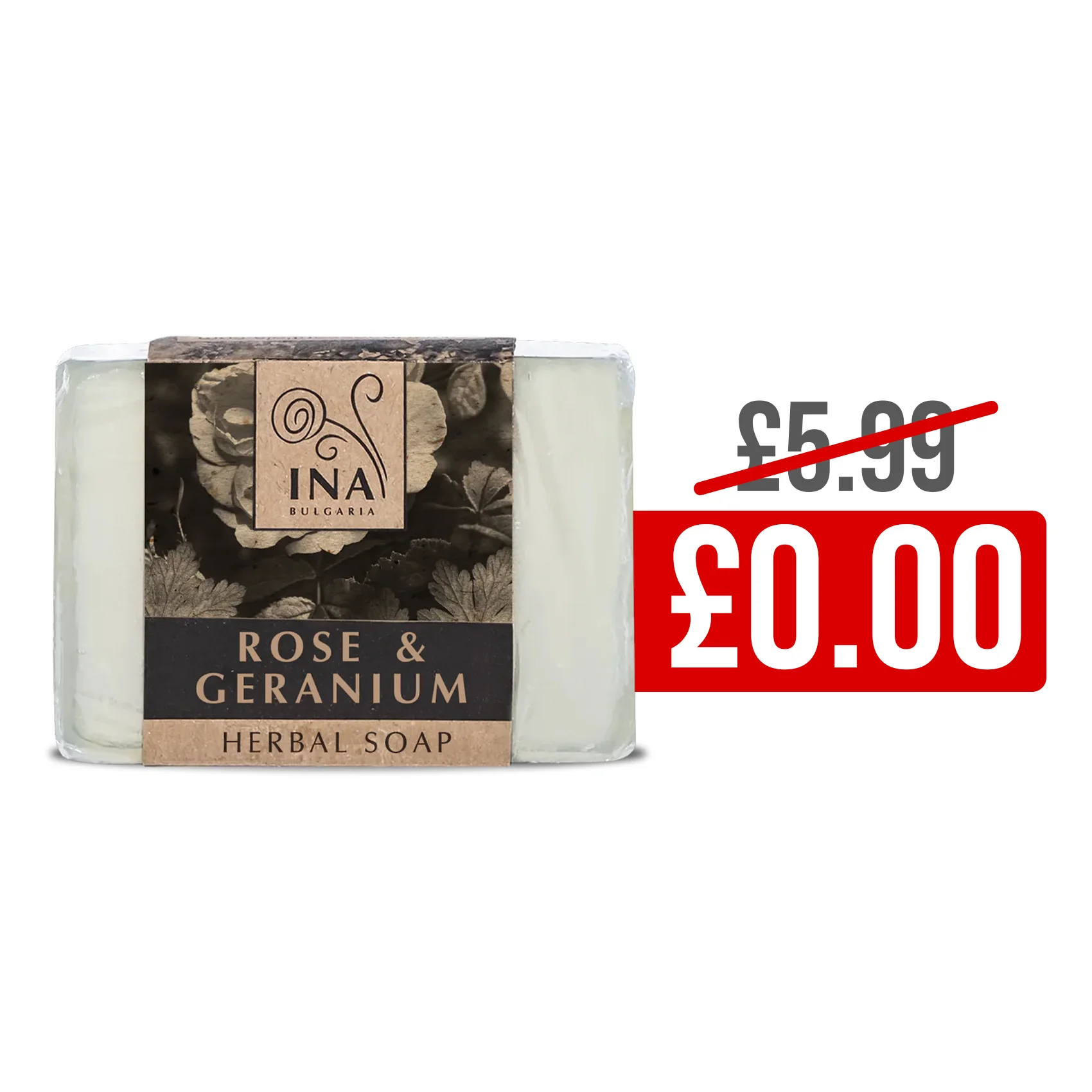 + Gift Natural Herbal Soap with Rose Damascena Oil and Geranium - nourishing action - Image 3