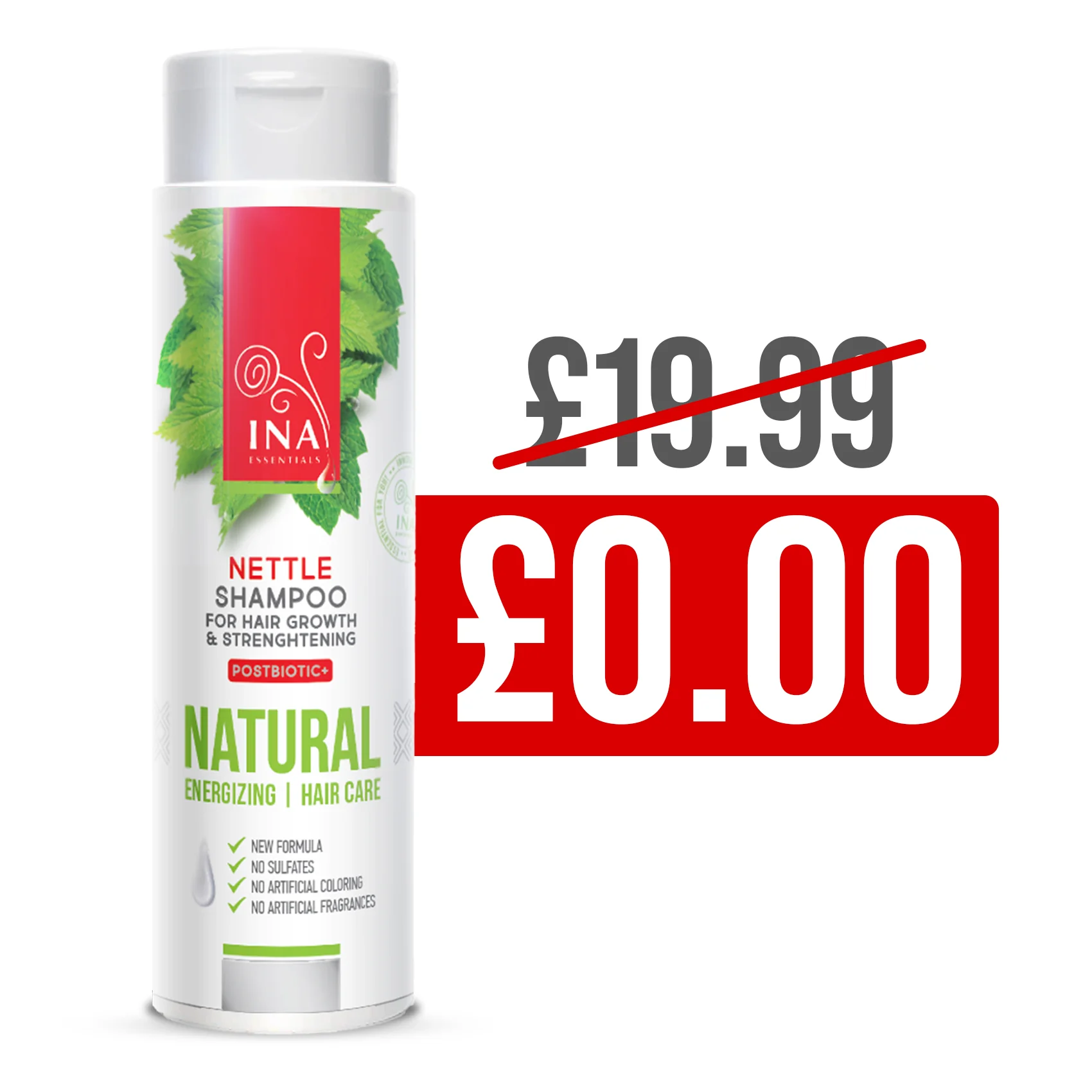 + Gift Natural Wild Nettle Shampoo for Hair Loss - Image 3