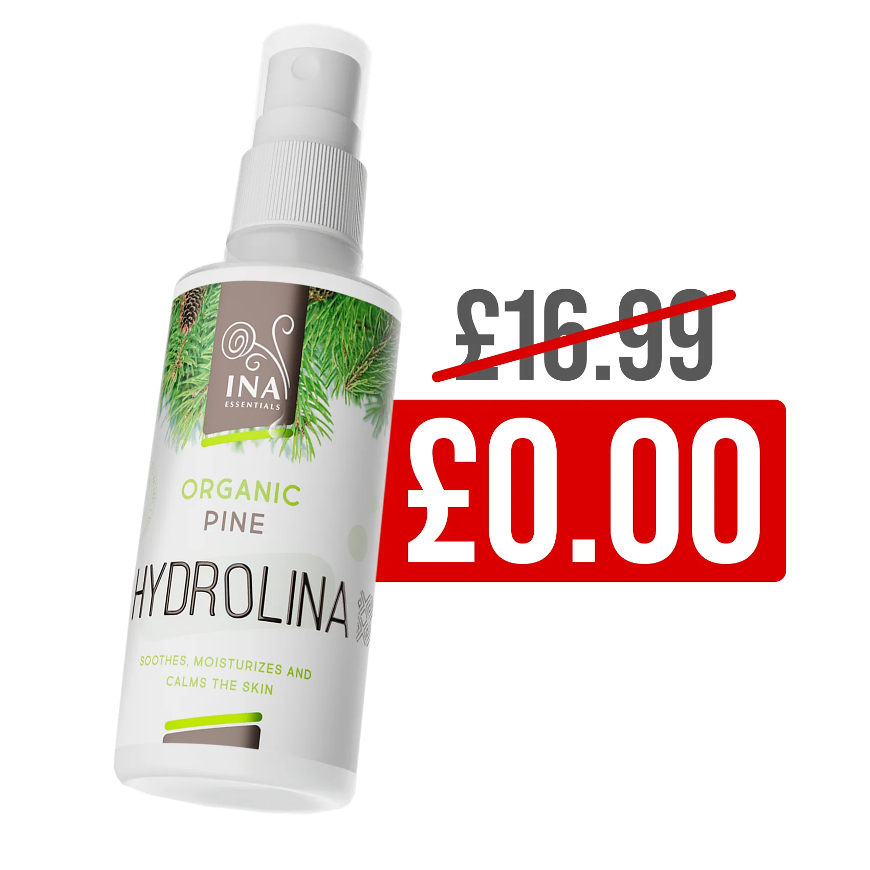 + Gift Organic White Pine Water - Hydrolina - Spray for skin Fungus and smelly feet - Image 3