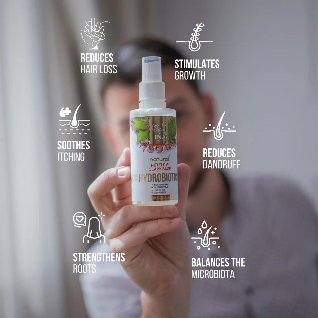 Hydrobiotic - Nettle & Clary Sage - intensive care for Hair loss, Dandruff, and Sensitive scalp - Image 3