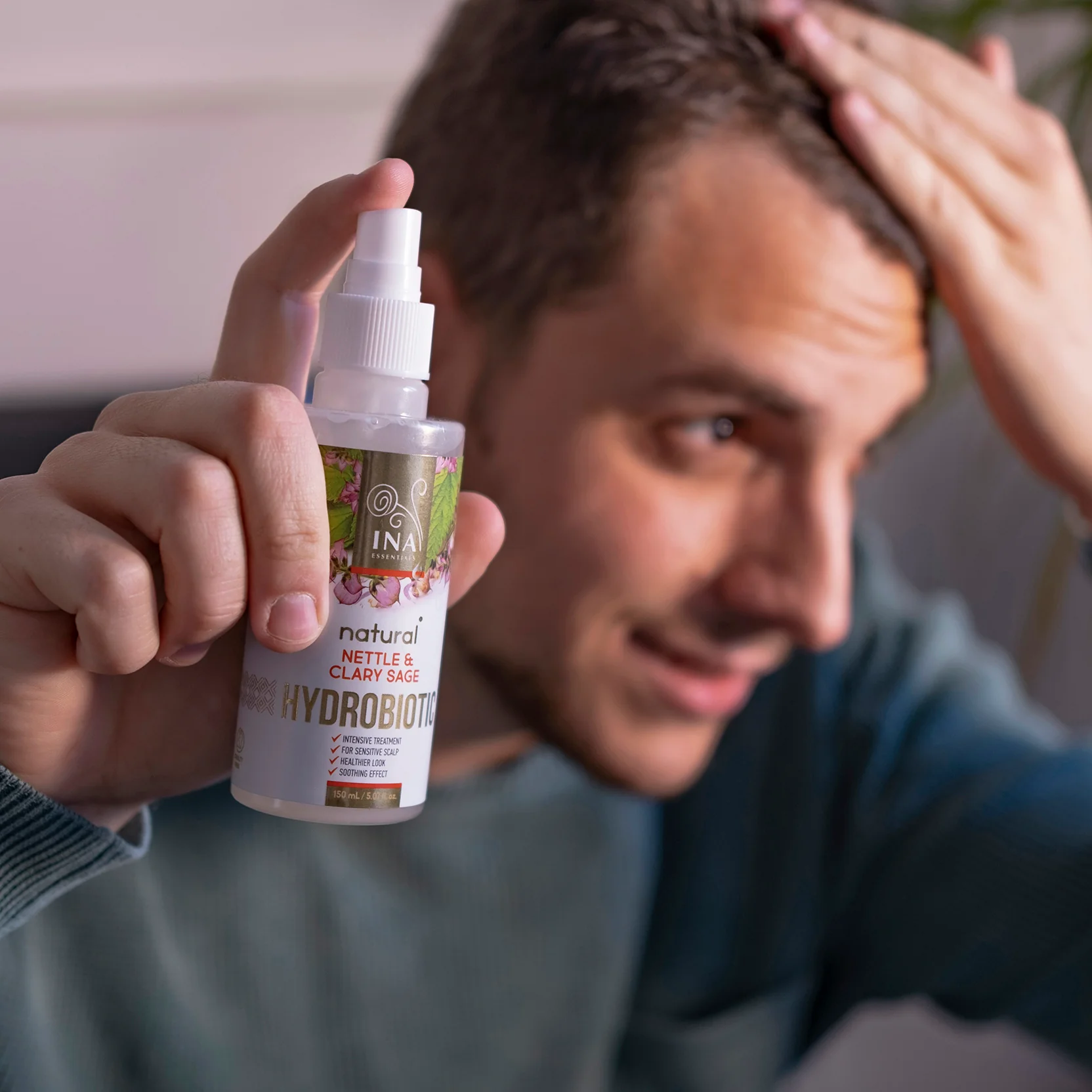 Hydrobiotic - Nettle & Clary Sage - intensive care for Hair loss, Dandruff, and Sensitive scalp - Image 4