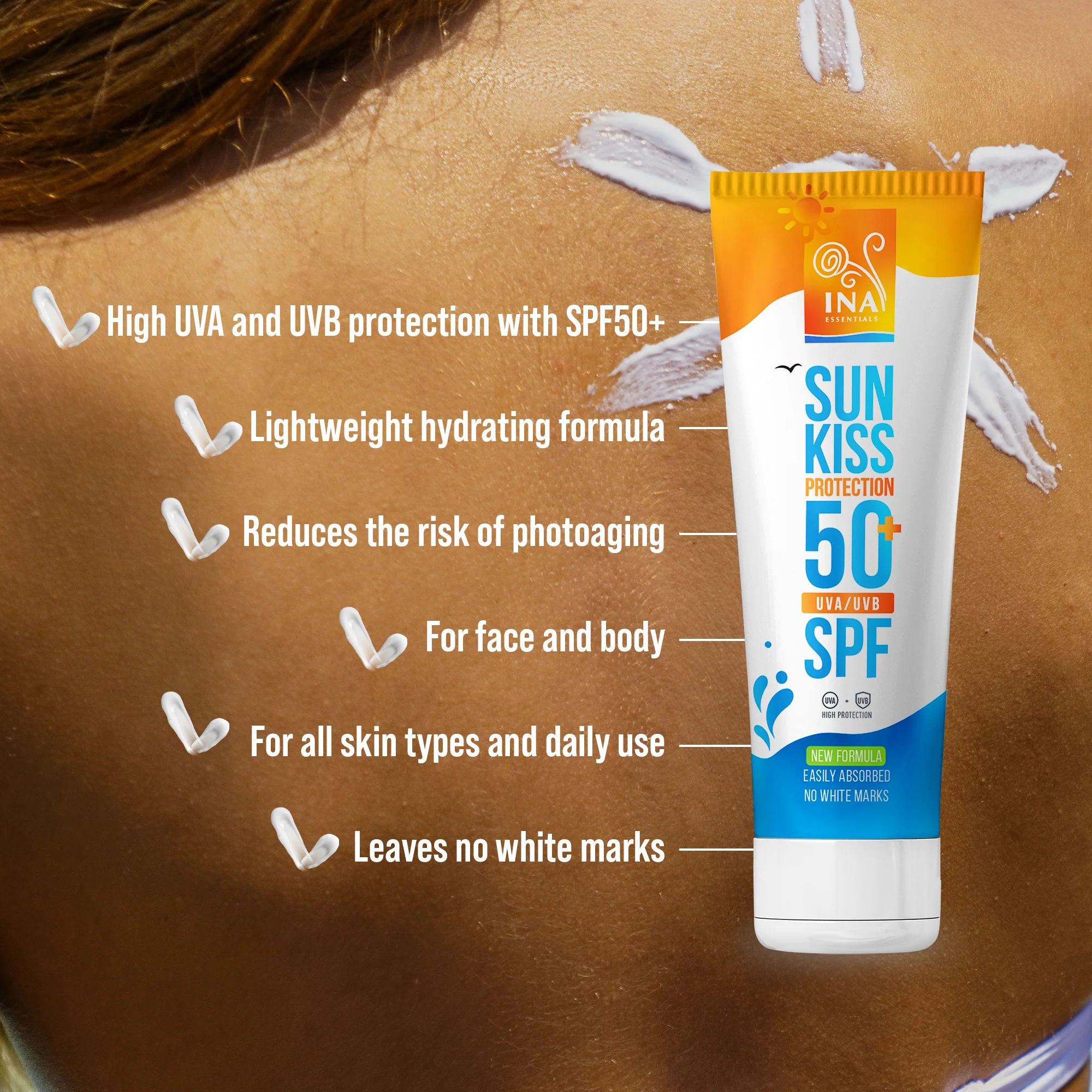 Natural Sunscreen for Face and Body SPF 50+ with Organic White Fir - Image 5