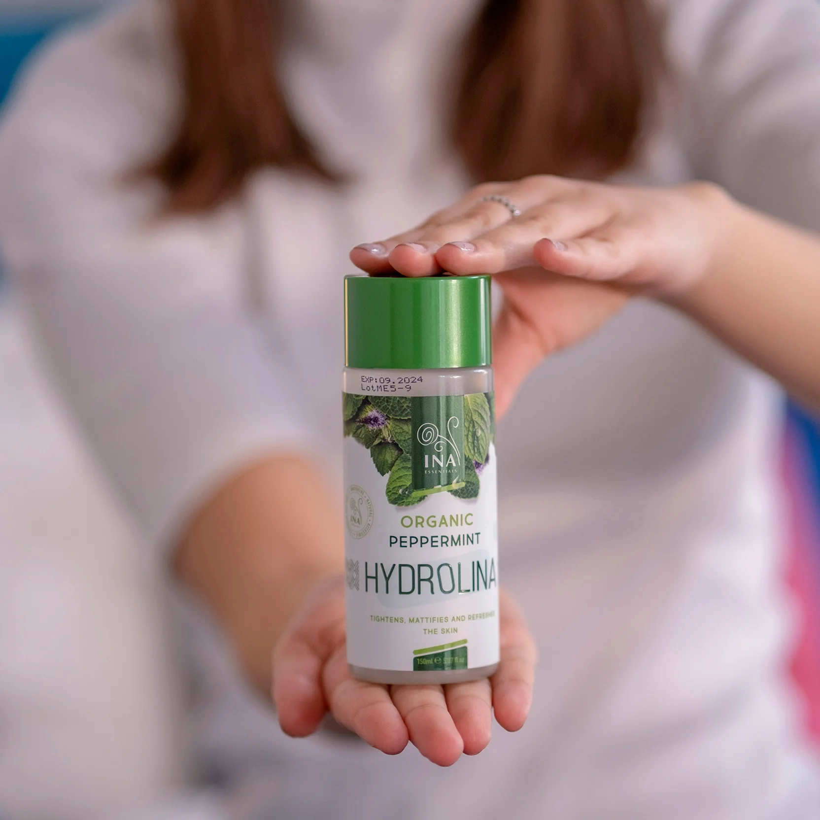 Organic Peppermint Water - Hydrolina for tight skin and Matte effect - Image 4