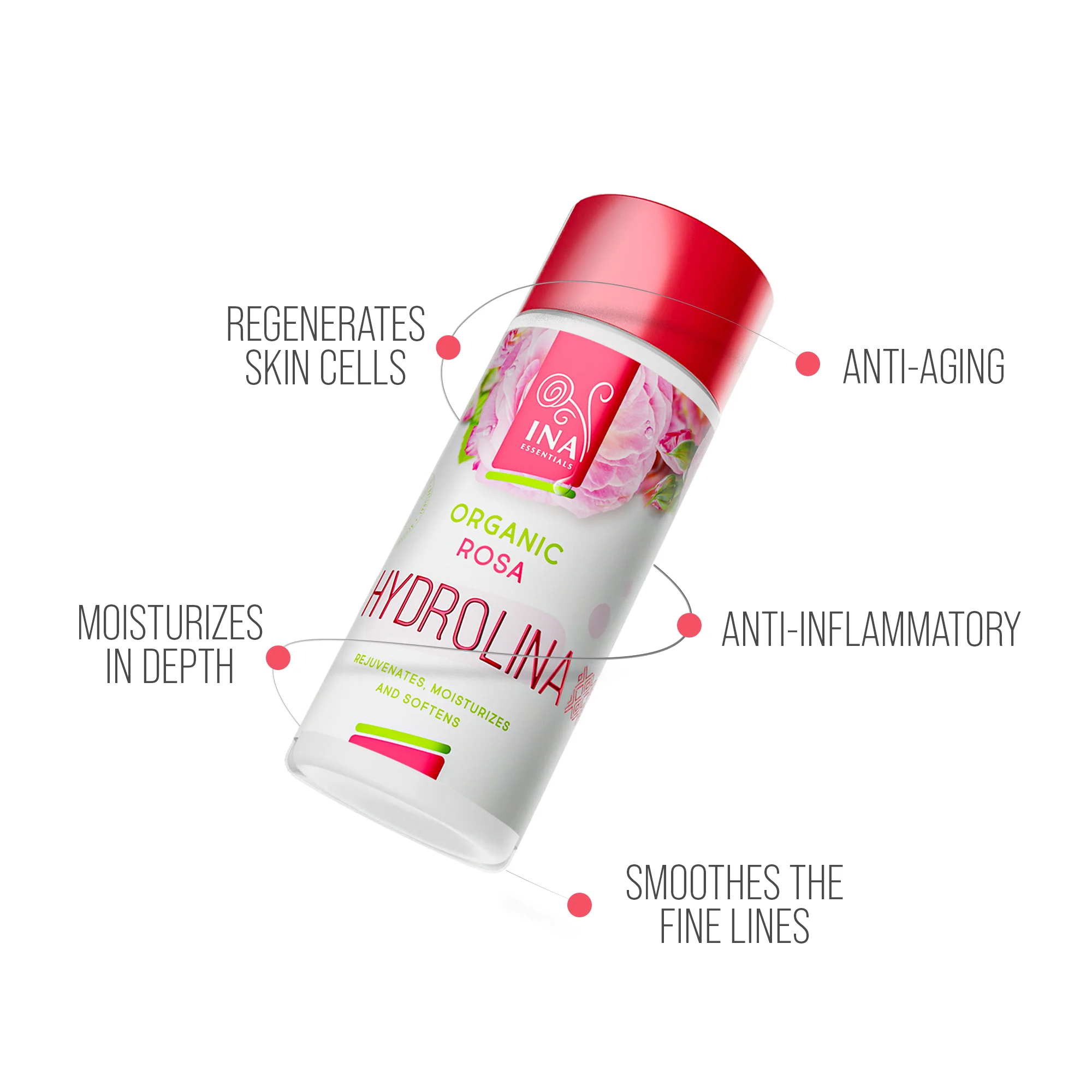 Organic Rose Water - Hydrolina for Dry skin - Image 3
